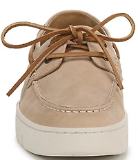 Vionic Men's Uptown Boat Nubuck Suede Slip On Boat Shoes