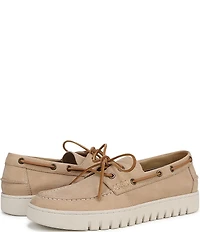 Vionic Men's Uptown Boat Nubuck Suede Slip On Boat Shoes