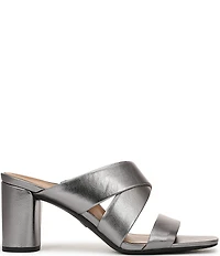 Vionic Merlot Leather Banded Dress Slide Sandals