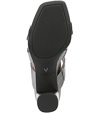 Vionic Merlot Leather Banded Dress Slide Sandals