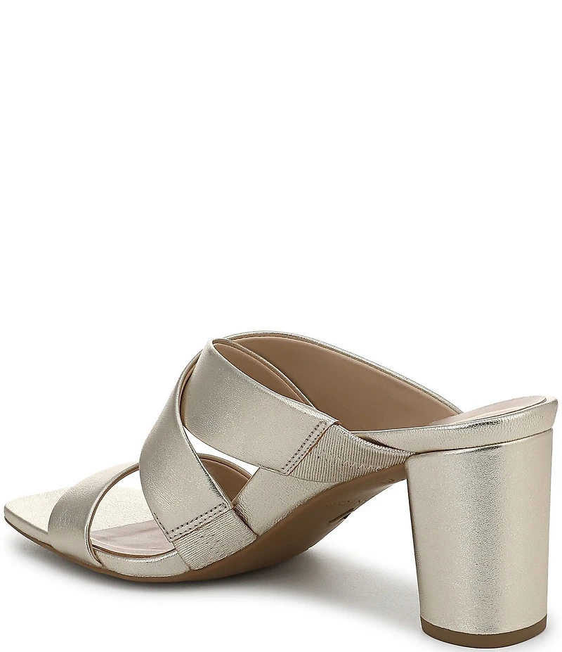 Vionic Merlot Leather Banded Dress Slide Sandals