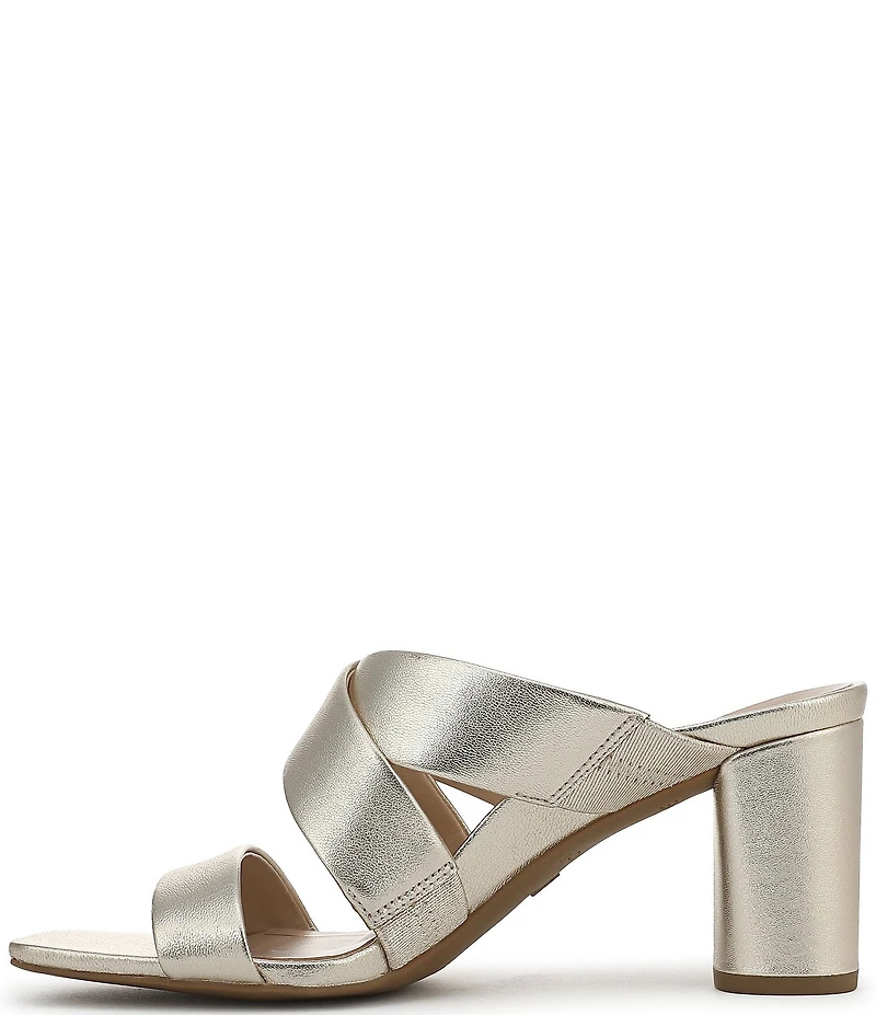 Vionic Merlot Leather Banded Dress Slide Sandals