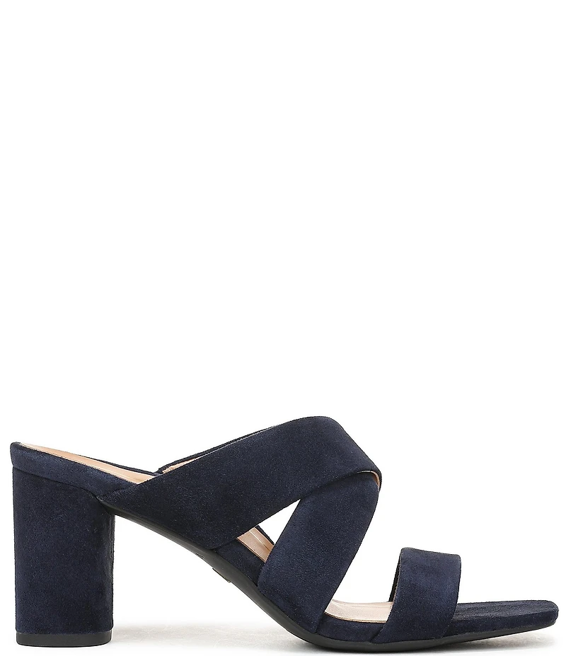 Vionic Merlot Suede Banded Dress Slide Sandals
