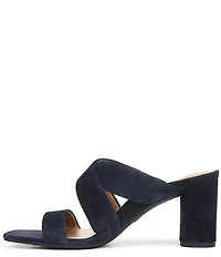 Vionic Merlot Suede Banded Dress Slide Sandals