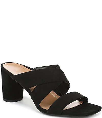 Vionic Merlot Suede Banded Dress Slide Sandals