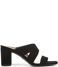 Vionic Merlot Suede Banded Dress Slide Sandals