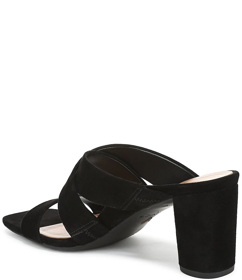 Vionic Merlot Suede Banded Dress Slide Sandals