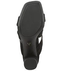 Vionic Merlot Suede Banded Dress Slide Sandals
