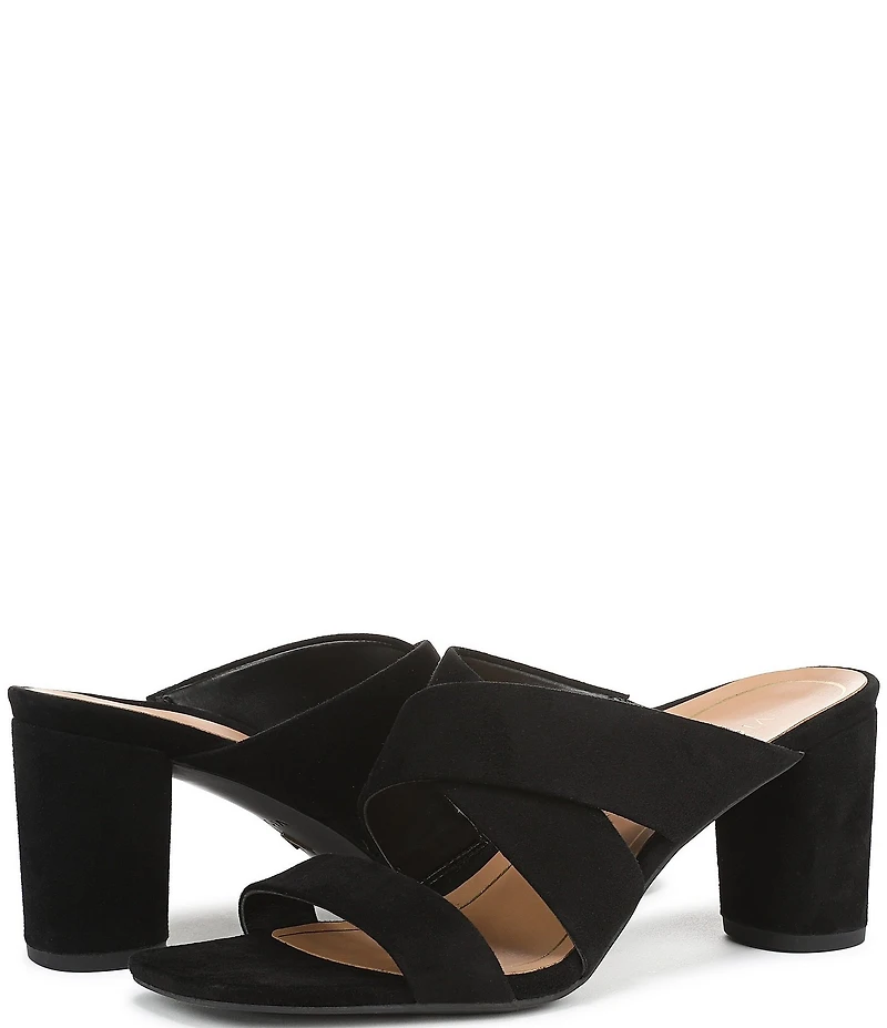 Vionic Merlot Suede Banded Dress Slide Sandals