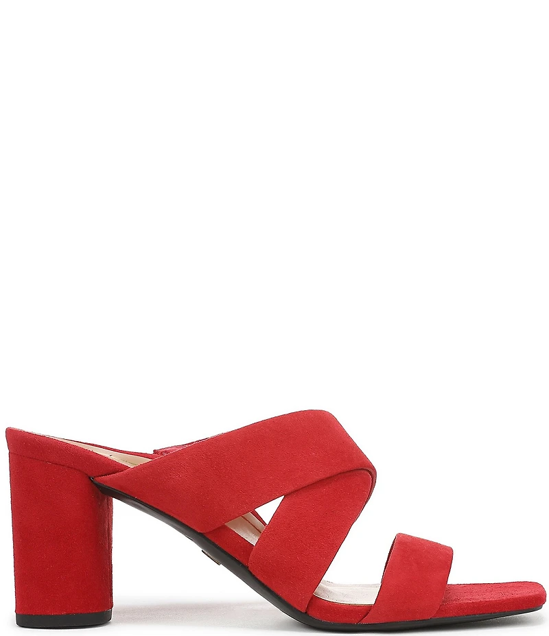 Vionic Merlot Suede Banded Dress Slide Sandals