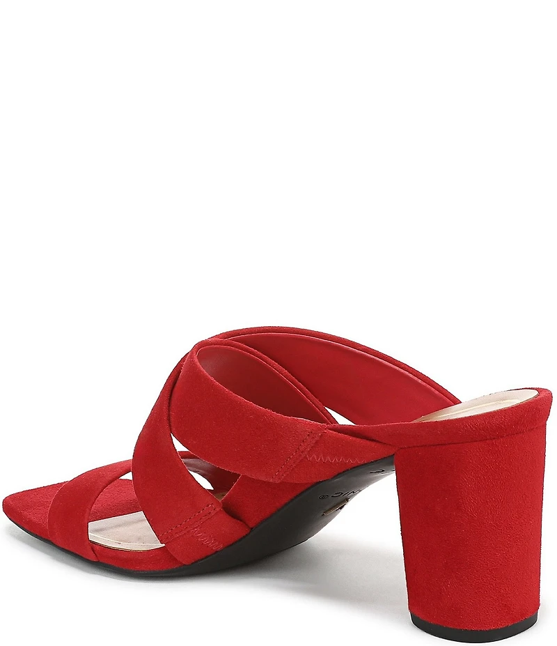 Vionic Merlot Suede Banded Dress Slide Sandals