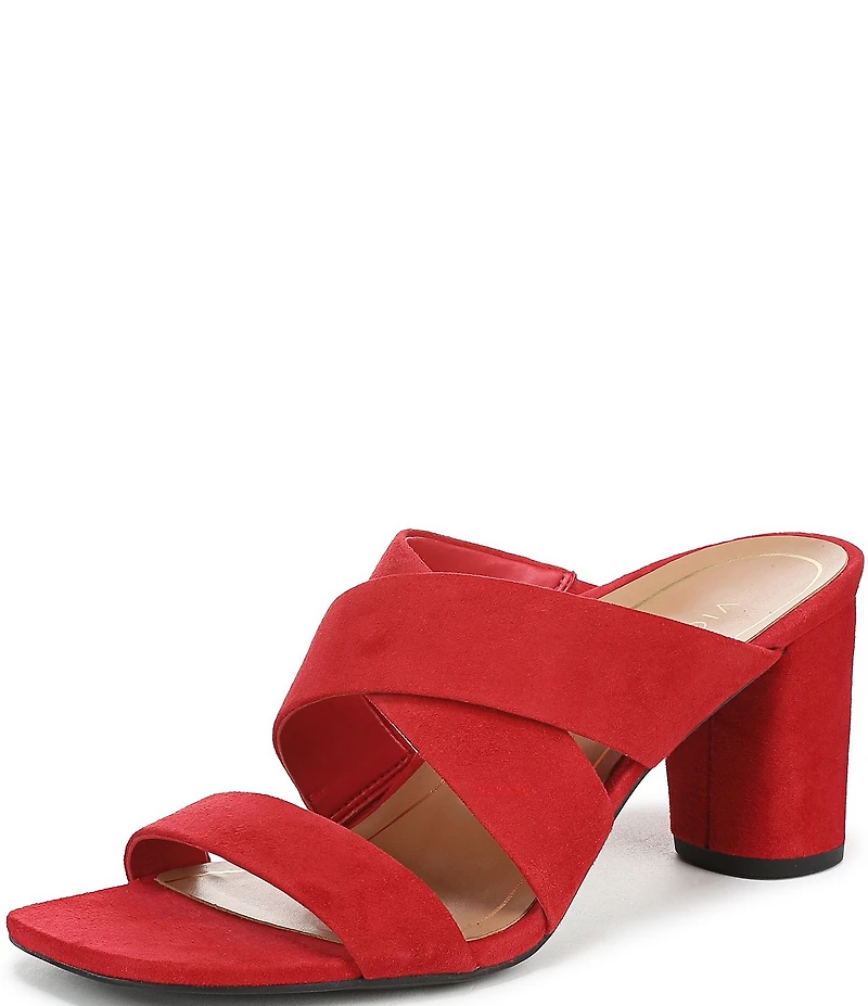 Vionic Merlot Suede Banded Dress Slide Sandals
