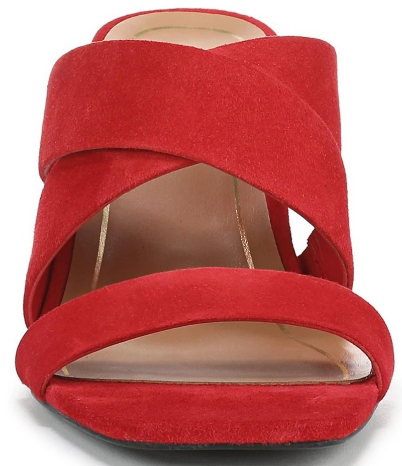 Vionic Merlot Suede Banded Dress Slide Sandals
