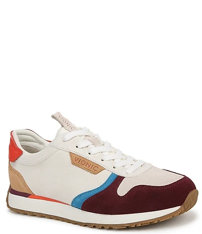 Vionic Monarch Court Inspired Suede Lace Up Sneakers