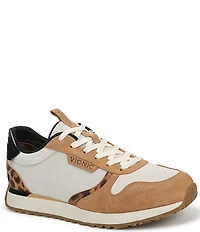 Vionic Monarch Court Inspired Leopard Lace Up Sneakers