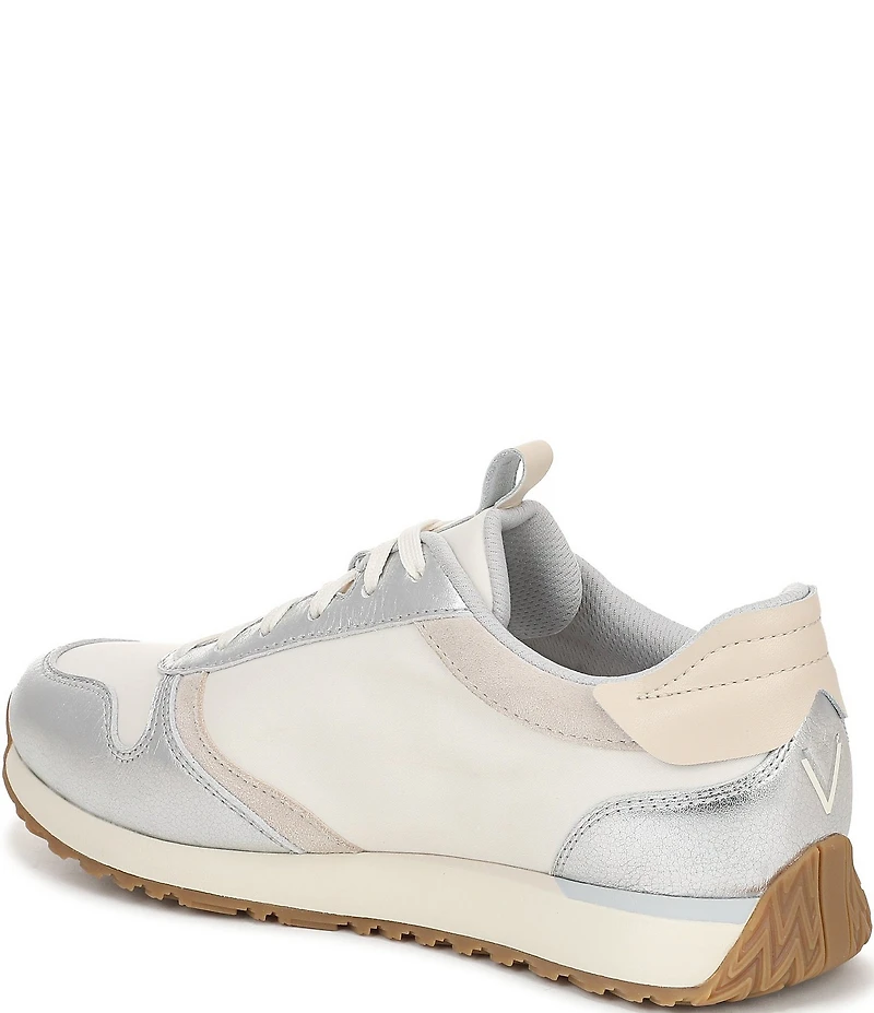 Vionic Monarch Court Inspired Mixed Material Lace Up Sneakers