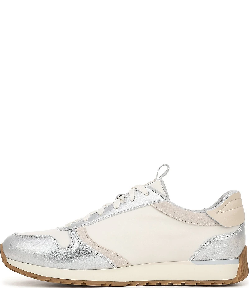 Vionic Monarch Court Inspired Mixed Material Lace Up Sneakers