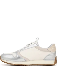 Vionic Monarch Court Inspired Mixed Material Lace Up Sneakers