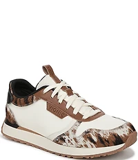 Vionic Monarch Cow Print Lace Up Sneakers