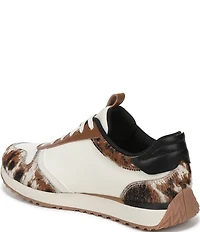 Vionic Monarch Cow Print Lace Up Sneakers