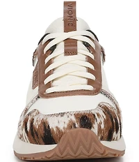Vionic Monarch Cow Print Lace Up Sneakers