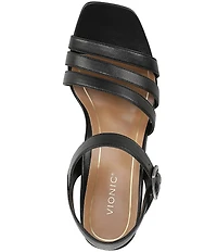Vionic Nora Leather Strappy Dress Sandals