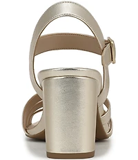 Vionic Nora Leather Strappy Dress Sandals