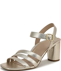Vionic Nora Leather Strappy Dress Sandals