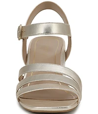 Vionic Nora Leather Strappy Dress Sandals