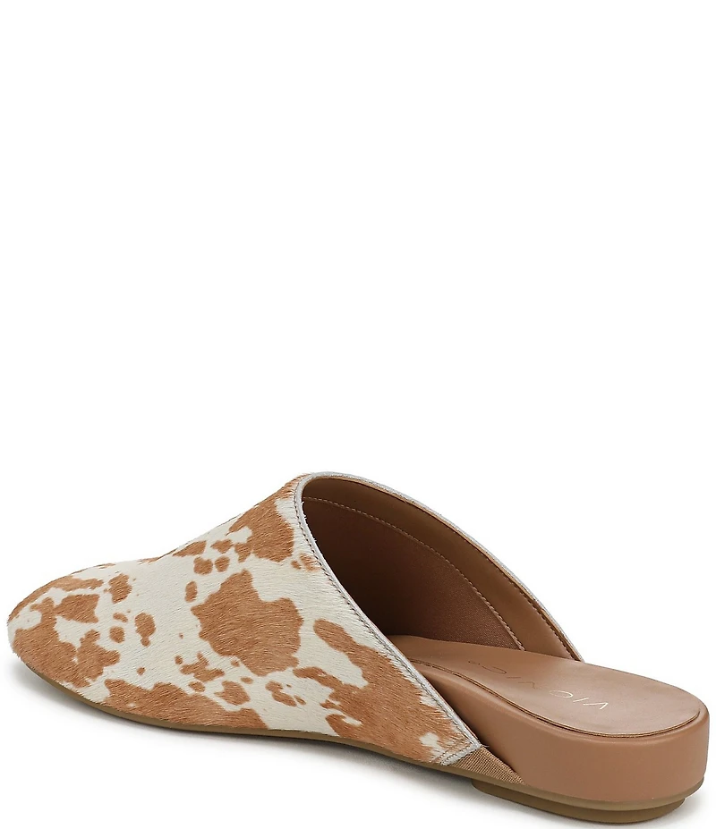 Vionic Opal Cow Print Calf Hair Mules