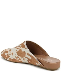 Vionic Opal Cow Print Calf Hair Mules