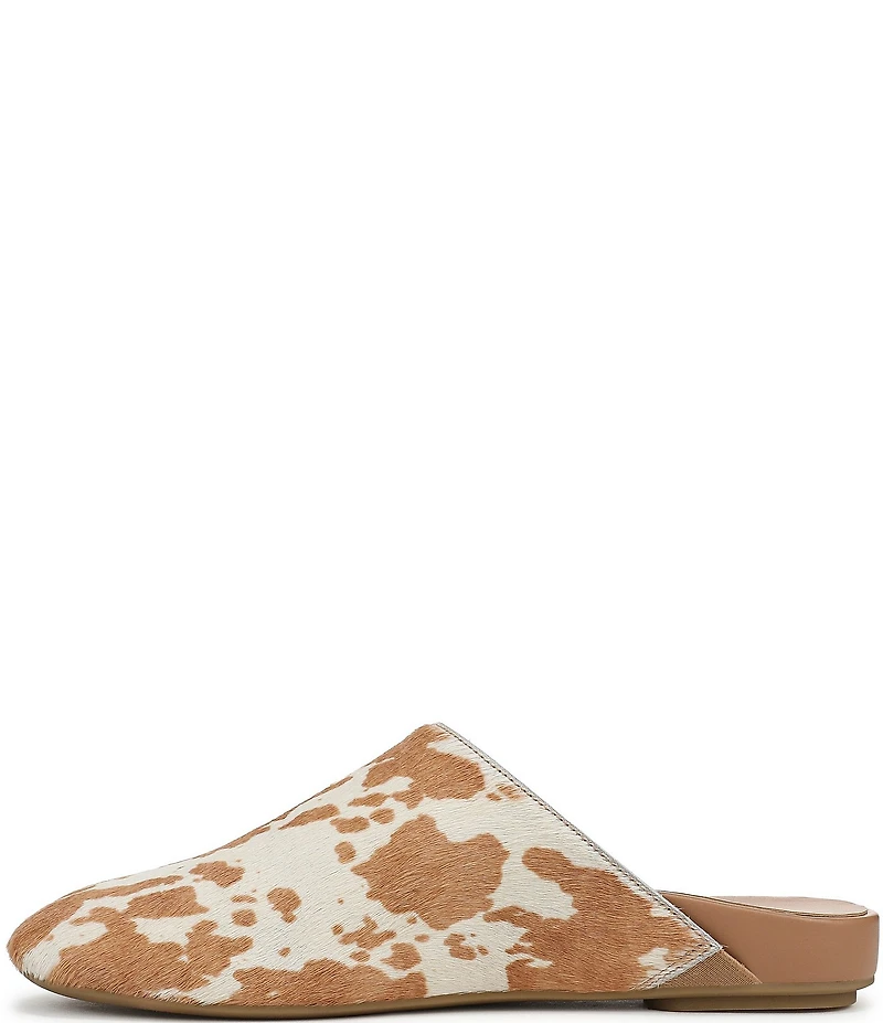 Vionic Opal Cow Print Calf Hair Mules