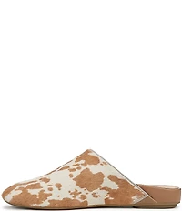 Vionic Opal Cow Print Calf Hair Mules