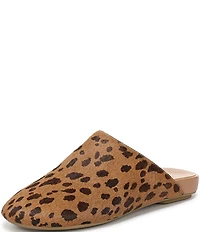 Vionic Opal Leopard Print Calf Hair Mules