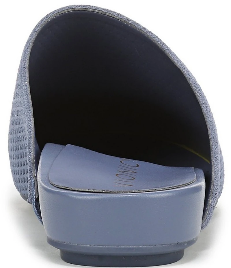 Vionic Opal Perforated Suede Mules