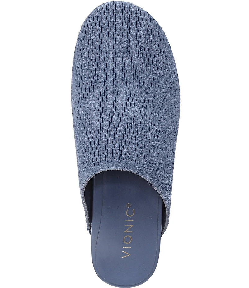 Vionic Opal Perforated Suede Mules