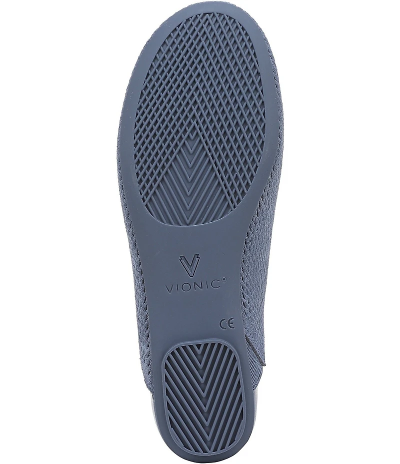 Vionic Opal Perforated Suede Mules