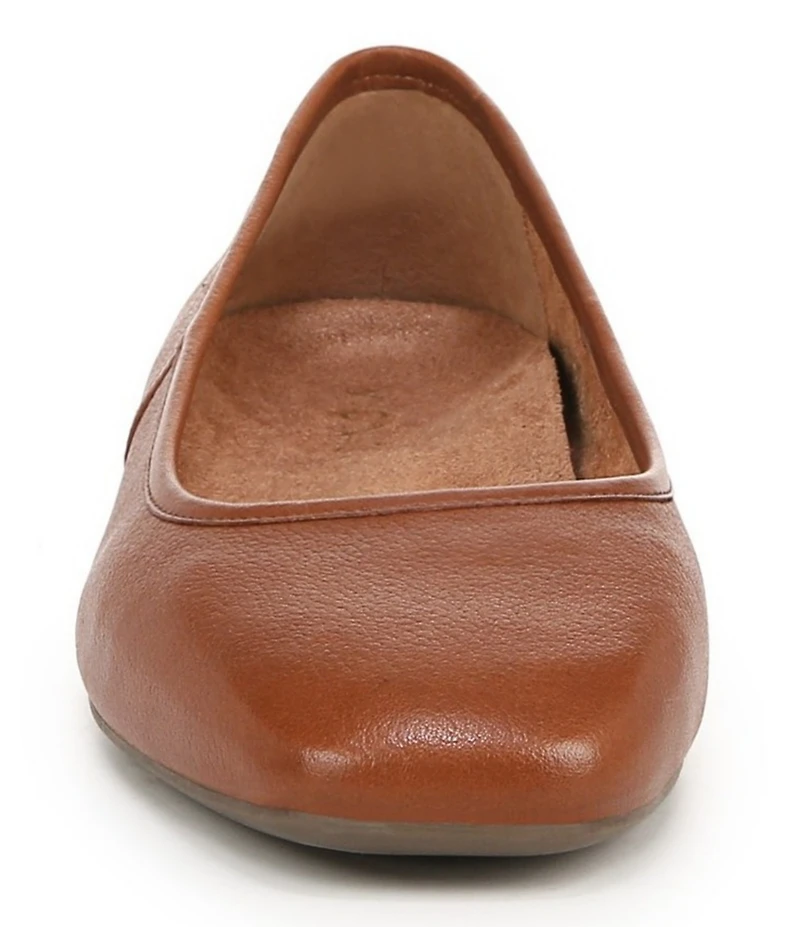 Vionic Orinda Leather Ballet Flats