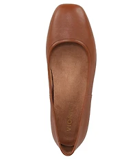 Vionic Orinda Leather Ballet Flats
