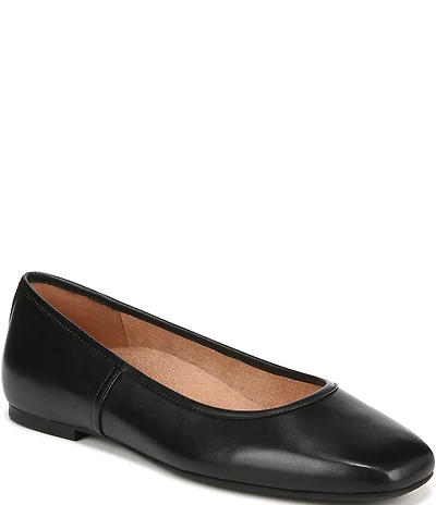 Vionic Orinda Leather Ballet Flats