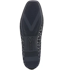 Vionic Orinda Leopard Pattern Denim Ballet Flats