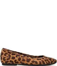 Vionic Orinda Leopard Print Suede Ballet Flats