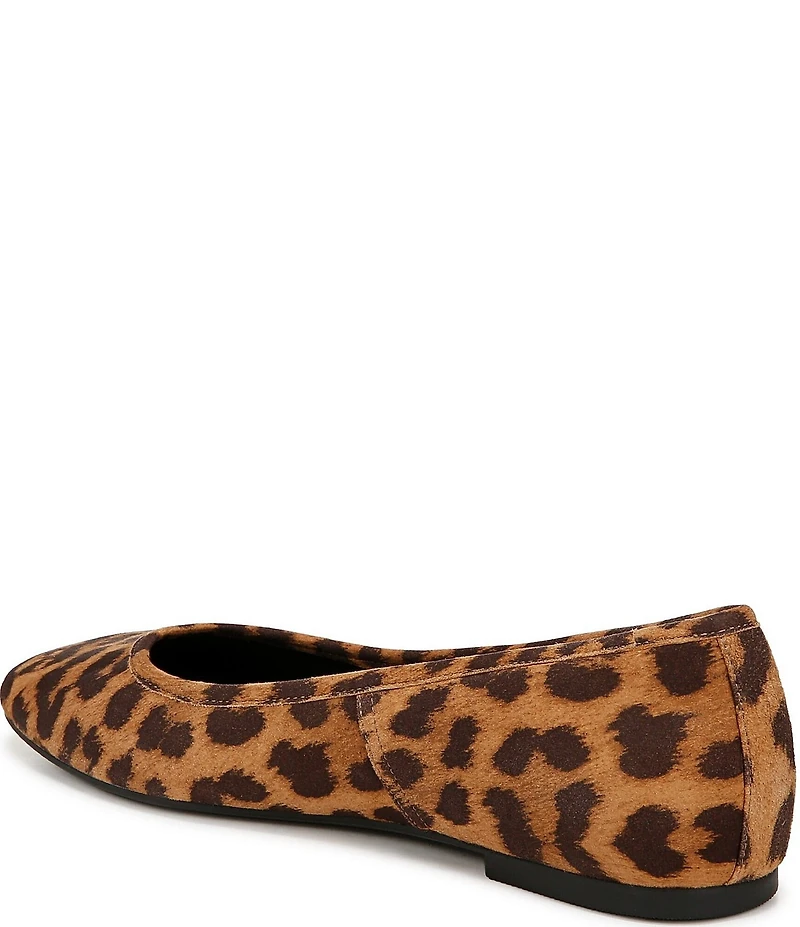 Vionic Orinda Leopard Print Suede Ballet Flats