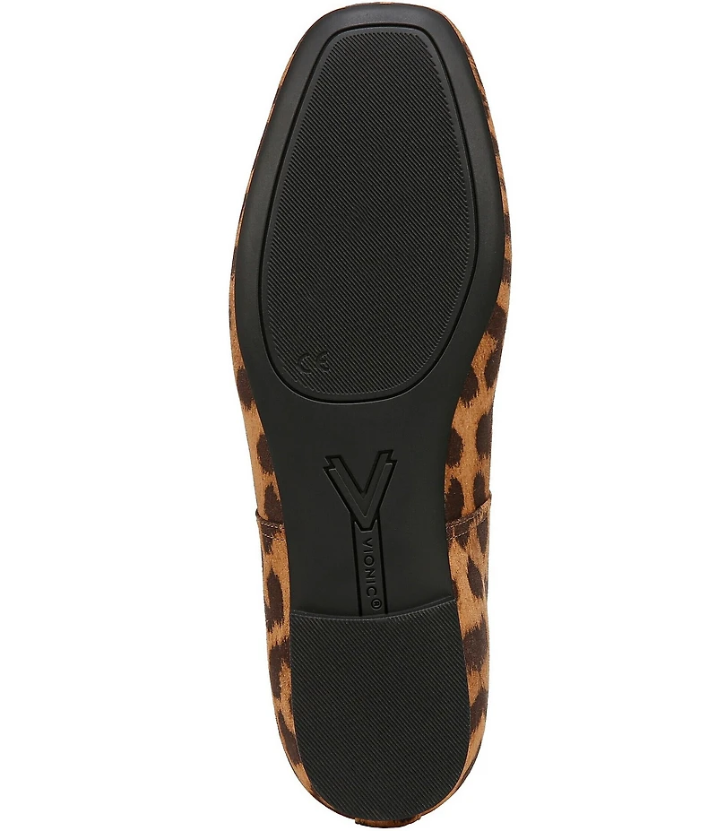 Vionic Orinda Leopard Print Suede Ballet Flats