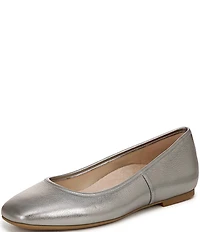 Vionic Orinda Metallic Leather Ballet Flats