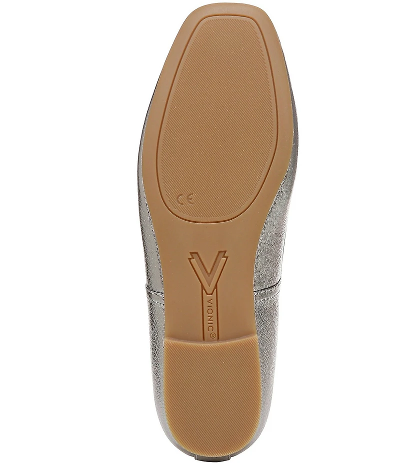 Vionic Orinda Metallic Leather Ballet Flats