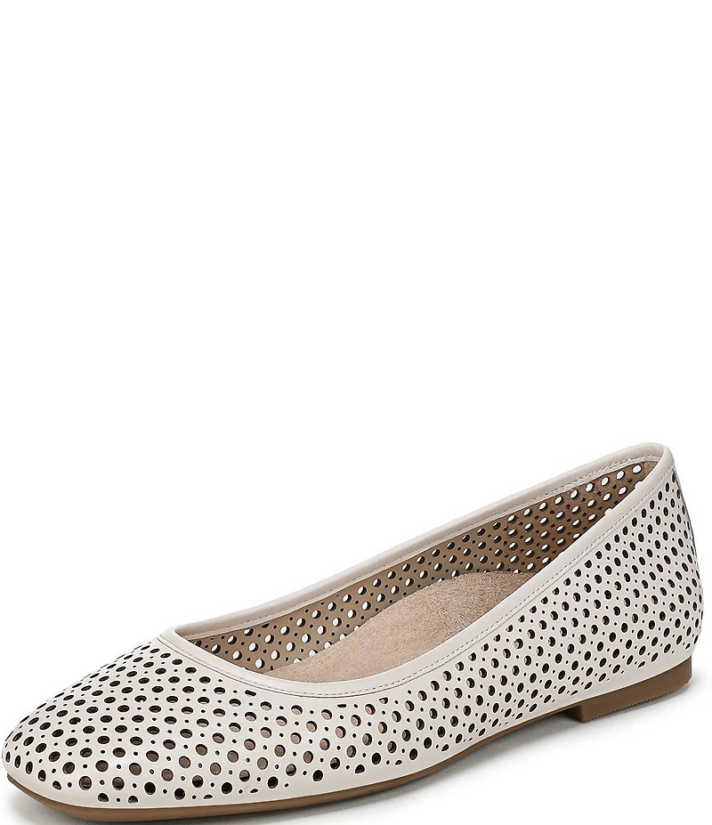 Vionic Orinda Perforated Leather Ballet Flats