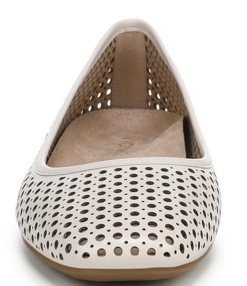 Vionic Orinda Perforated Leather Ballet Flats