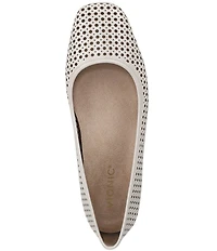 Vionic Orinda Perforated Leather Ballet Flats