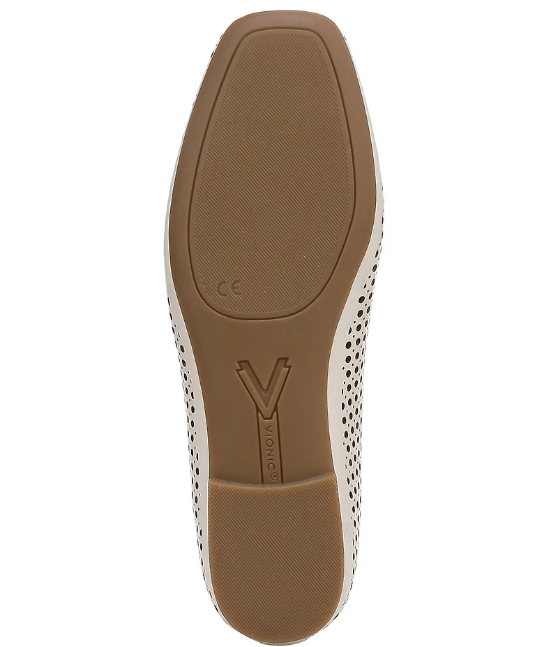 Vionic Orinda Perforated Leather Ballet Flats